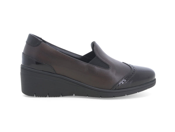Melluso Scarpe Slip-on Invernali Zeppa Comfort Tomaia Pelle Marrone K91615D-229292